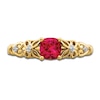 Thumbnail Image 3 of Natural Ruby Ring Diamond Accents 14K Yellow Gold