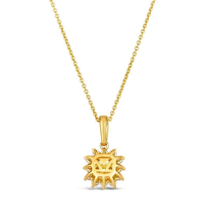 Main Image 3 of Le Vian Sunny Yellow Diamond Pendant Necklace 7/8 ct tw Cushion/Round 14K Honey Gold 18&quot;