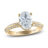 Thumbnail Image 0 of Vera Wang WISH Diamond Engagement Ring 2-1/5 ct tw Oval/Round 18K Yellow Gold