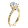 Thumbnail Image 1 of Vera Wang WISH Diamond Engagement Ring 2-1/5 ct tw Oval/Round 18K Yellow Gold