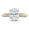 Thumbnail Image 2 of Vera Wang WISH Diamond Engagement Ring 2-1/5 ct tw Oval/Round 18K Yellow Gold