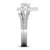 Thumbnail Image 3 of Diamond Halo Bridal Set 2 ct tw Round 14K White Gold