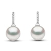 Thumbnail Image 1 of Yoko London Freshwater Cultured Pearl Earrings Diamond Accents 18K White Gold