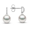 Thumbnail Image 2 of Yoko London Freshwater Cultured Pearl Earrings Diamond Accents 18K White Gold