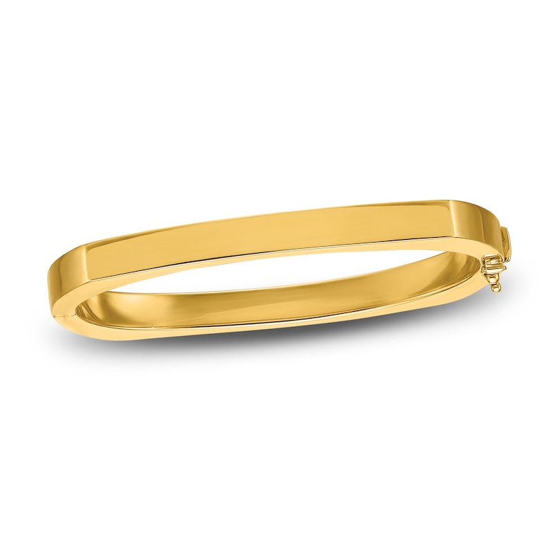 Hinged Bangle Bracelet 14K Yellow Gold