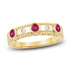 Thumbnail Image 0 of Round-Cut Natural Ruby Ring 1/20 ct tw 14K Yellow Gold