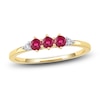 Thumbnail Image 1 of Round Natural Ruby Ring 1/20 ct tw 14K Yellow Gold