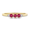 Thumbnail Image 3 of Round Natural Ruby Ring 1/20 ct tw 14K Yellow Gold