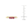 Thumbnail Image 4 of Round Natural Ruby Ring 1/20 ct tw 14K Yellow Gold