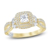 Thumbnail Image 0 of Pnina Tornai Princess-Cut Double Halo Engagement Ring 1-1/8 ct tw 14K Yellow Gold