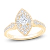 Thumbnail Image 1 of Multi-Diamond Marquise-Shaped Fashion Ring 3/4 ct tw 14K Yellow Gold