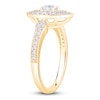 Thumbnail Image 2 of Multi-Diamond Marquise-Shaped Fashion Ring 3/4 ct tw 14K Yellow Gold