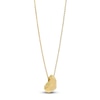 Thumbnail Image 2 of Italia D'Oro Faceted Puff Heart Necklace 14K Yellow Gold 18&quot;