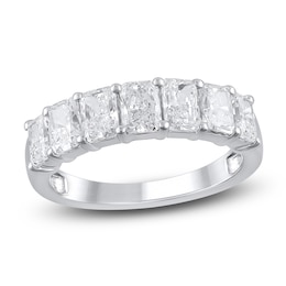 Lab-Created Radiant-Cut Diamond Seven-Stone Anniversary Ring 2 ct tw 14K White Gold