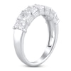 Thumbnail Image 1 of Lab-Created Radiant-Cut Diamond Seven-Stone Anniversary Ring 2 ct tw 14K White Gold