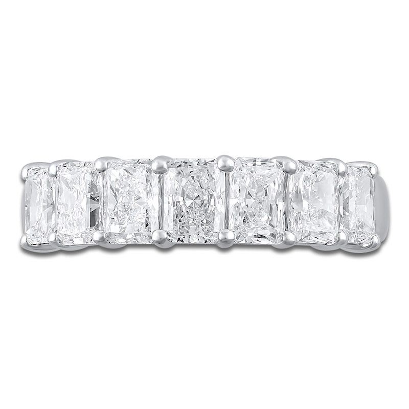 Lab-Created Radiant-Cut Diamond Seven-Stone Anniversary Ring 2 ct tw 14K White Gold