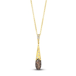 Le Vian Diamond Teardrop Necklace 5/8 ct tw 14K Honey Gold 19&quot;