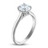 Thumbnail Image 2 of Lab-Created Diamond Solitaire Plus Engagement Ring 1-1/2 ct tw Round Platinum (F/VS)