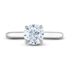 Thumbnail Image 3 of Lab-Created Diamond Solitaire Plus Engagement Ring 1-1/2 ct tw Round Platinum (F/VS)