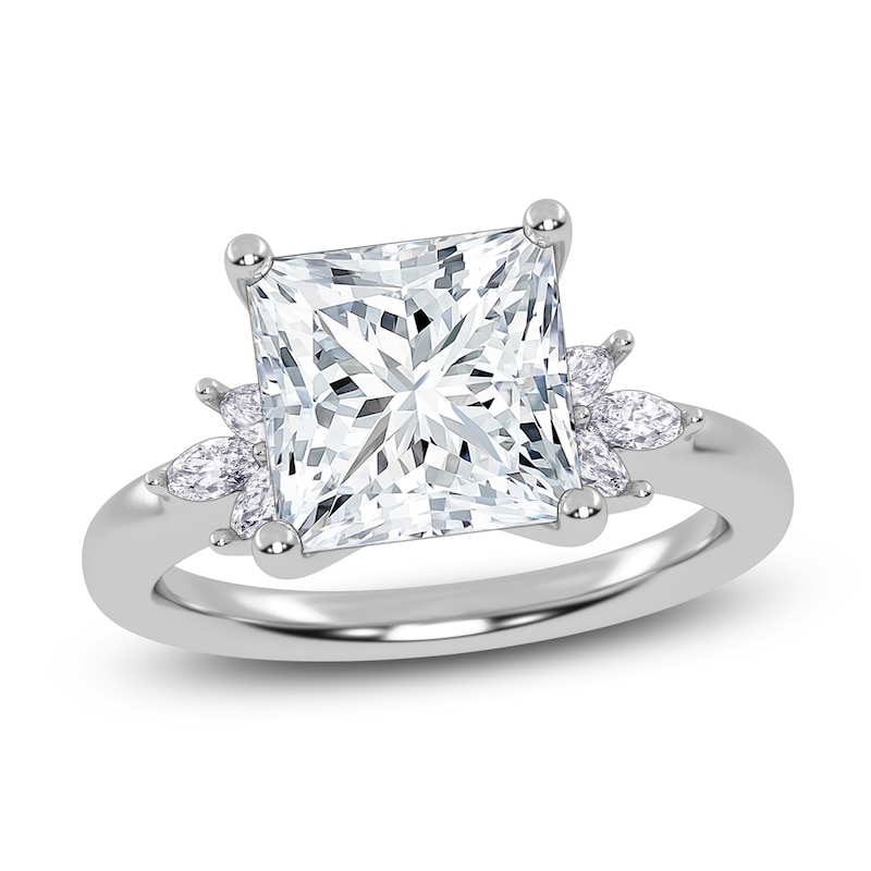 Main Image 1 of Princess-Cut Created By Jared Studio Lab-Created Diamond Engagement Ring 3-1/6 ct tw 14K White Gold