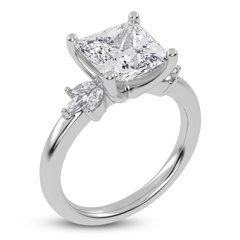 Main Image 2 of Princess-Cut Created By Jared Studio Lab-Created Diamond Engagement Ring 3-1/6 ct tw 14K White Gold