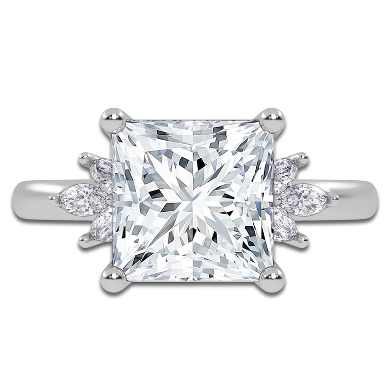 Main Image 3 of Princess-Cut Created By Jared Studio Lab-Created Diamond Engagement Ring 3-1/6 ct tw 14K White Gold