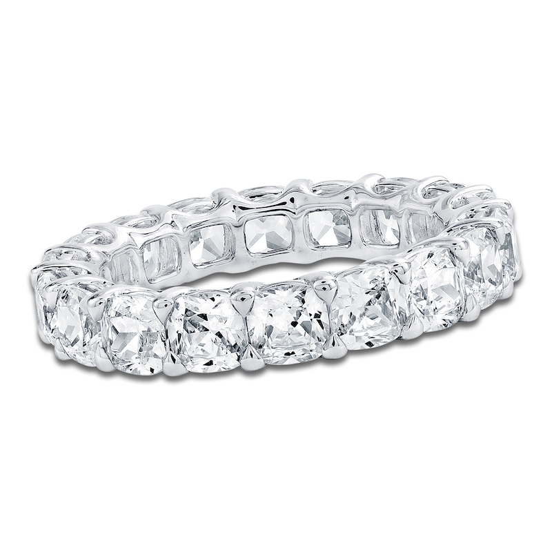 Certified Cushion-Cut Diamond Eternity Band 4-7/8 ct tw Platinum