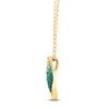 Thumbnail Image 2 of Le Vian Emerald Ombré Oval Necklace 1/20 ct tw Diamonds 14K Honey Gold 19&quot;