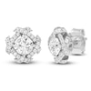 Thumbnail Image 2 of Unspoken Diamond Halo Stud Earrings 1 ct tw 14K White Gold