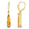 Thumbnail Image 1 of Le Vian Silhouette Elongated Pear-Shaped Natural Citrine Dangle Earrings 1/8 ct tw 14K Honey Gold