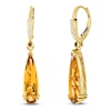 Thumbnail Image 2 of Le Vian Silhouette Elongated Pear-Shaped Natural Citrine Dangle Earrings 1/8 ct tw 14K Honey Gold