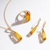 Thumbnail Image 4 of Le Vian Silhouette Elongated Pear-Shaped Natural Citrine Dangle Earrings 1/8 ct tw 14K Honey Gold