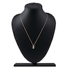 Thumbnail Image 5 of Lab-Created Diamond Graduated Three-Stone Drop Necklace 1 ct tw 14K Yellow Gold 18&quot;