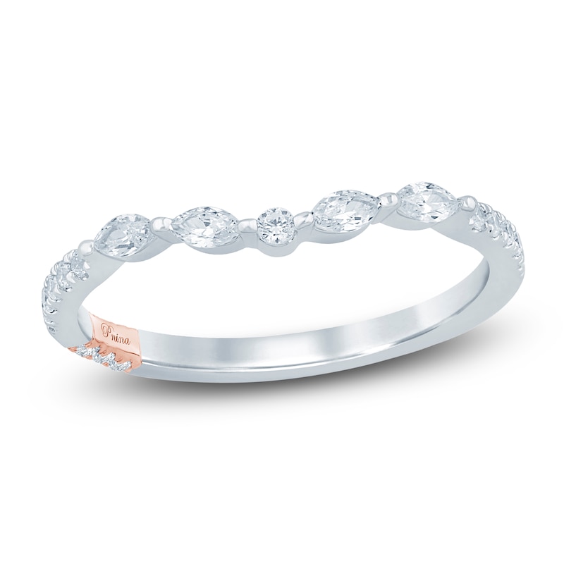 Main Image 1 of Pnina Tornai Marquise & Round-Cut Diamond Anniversary Band 1/4 ct tw 14K White Gold