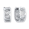 Thumbnail Image 0 of Diamond Wave Earrings 1/3 ct tw Round-cut Sterling Silver