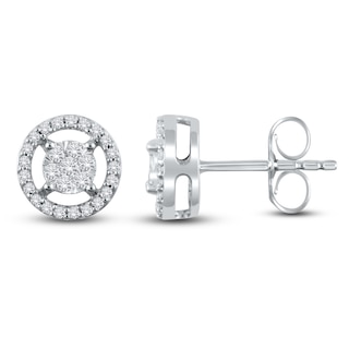 Diamond Stud Earrings 1/4 ct tw Round 10K White Gold | Jared