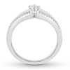 Thumbnail Image 2 of Ever Us Diamond Ring 1/4 ct tw Princess-cut/Round 10K Gold