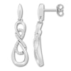 Thumbnail Image 0 of Diamond Infinity Earrings 1/6 ct tw Sterling Silver
