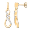 Thumbnail Image 0 of Diamond Infinity Earrings 1/20 ct tw 10K Yellow Gold