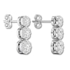 Thumbnail Image 4 of Diamond Earrings 1 Carat tw Round-cut 14K White Gold