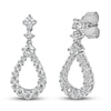 Thumbnail Image 1 of Diamond Dangle Earrings 1 ct tw Round-cut 14K White Gold