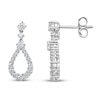 Thumbnail Image 2 of Diamond Dangle Earrings 1 ct tw Round-cut 14K White Gold