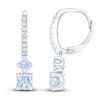 Thumbnail Image 3 of THE LEO First Light Diamond Earrings 3/4 ct tw Round 14K White Gold