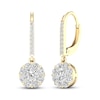 Thumbnail Image 0 of Diamond Dangle Earrings 1-1/10 ct tw Round 14K Yellow Gold