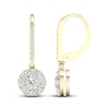 Thumbnail Image 1 of Diamond Dangle Earrings 1-1/10 ct tw Round 14K Yellow Gold