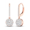 Thumbnail Image 0 of Diamond Earrings 1-1/10 ct tw Round 14K Rose Gold