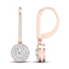 Thumbnail Image 1 of Diamond Earrings 1-1/10 ct tw Round 14K Rose Gold