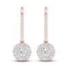 Thumbnail Image 2 of Diamond Earrings 1-1/10 ct tw Round 14K Rose Gold