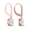 Thumbnail Image 3 of Diamond Earrings 1-1/10 ct tw Round 14K Rose Gold