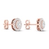 Thumbnail Image 4 of Diamond Stud Earrings 1/2 ct tw Round 10K Rose Gold